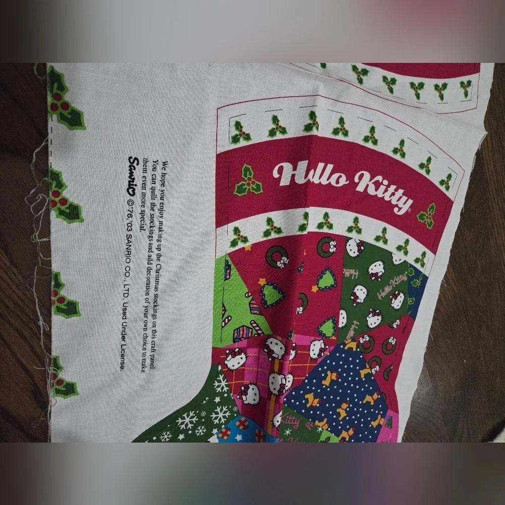 Hello Kitty Christmas Stocking Fabric